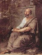 Francesco Hayez Aristotle oil